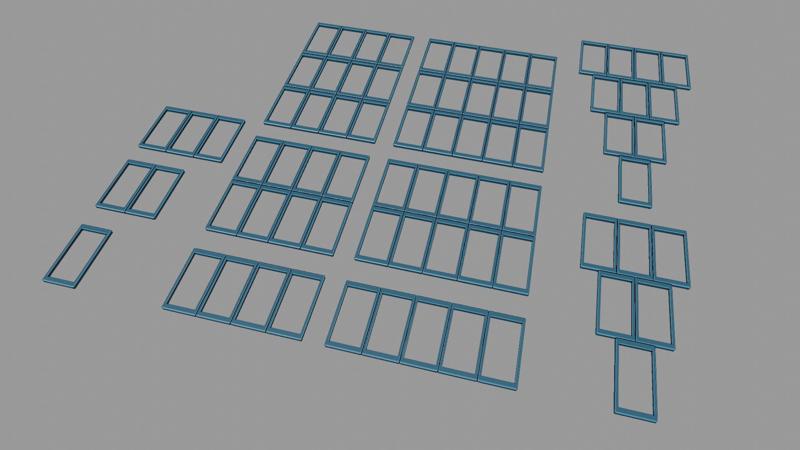 Frames/ Fully Hollow Movement Tray Set Adapter Cavalry 25x50 to 30x60