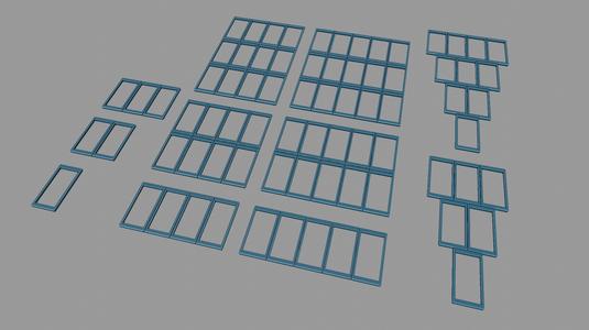 Frames/ Fully Hollow Movement Tray Set Adapter Cavalry 25x50 to 30x60