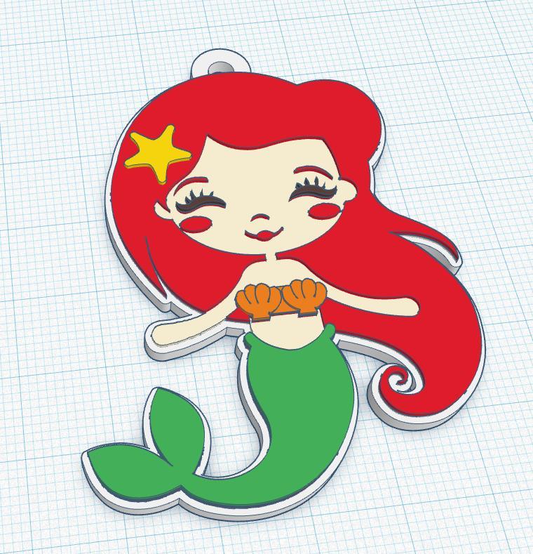 THE LITTLE MERMAID - KEY CHAIN -