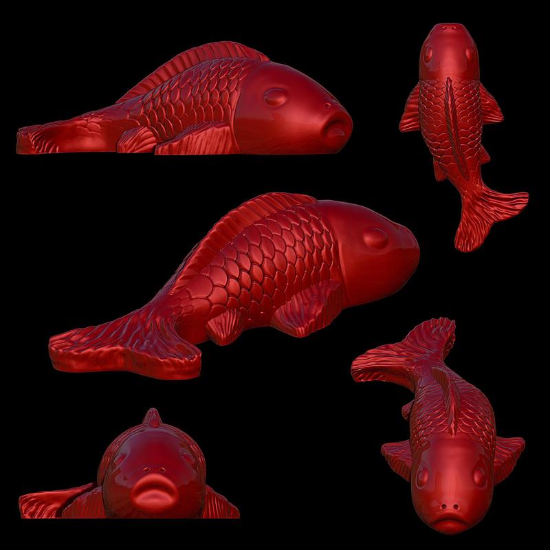 Fish  3D print molds-silicone Forms