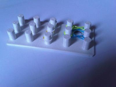 Loom Band Loom, no offest in fingers