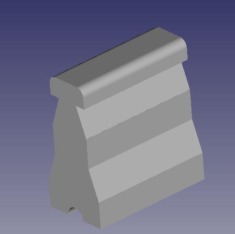 concrete lane separator / jersey barrier