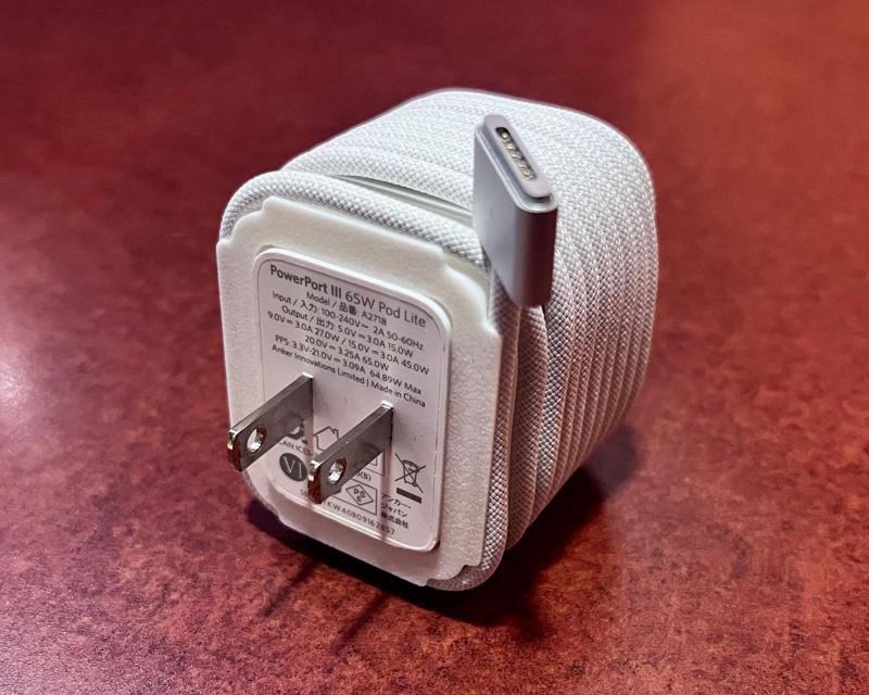 Anker PowerPort III 65W Pod Lite Cord Keeper for Apple Laptops