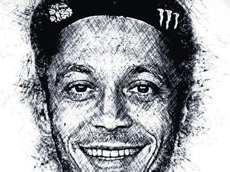 HueForge Valentino Rossi 