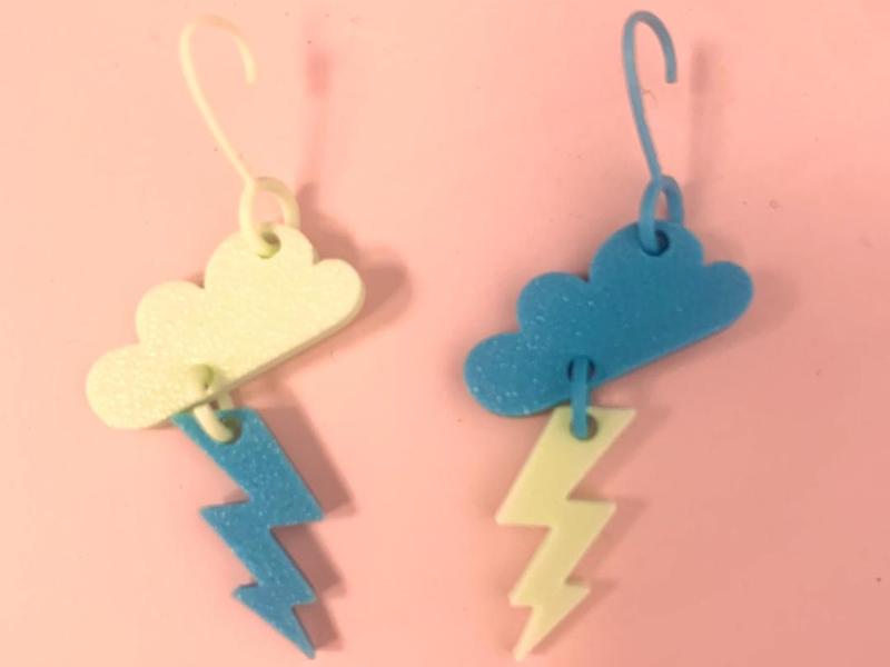 Lightning Cloud Earrings