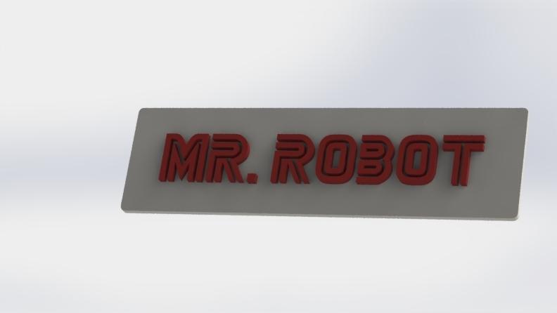 Mr. Robot Logo plate