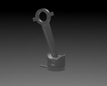 Piston phone holder