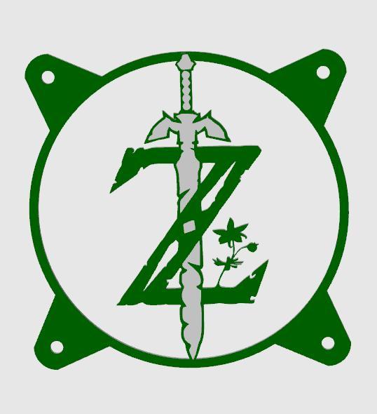 FAN COVER zelda nintendo CUBIERTA DE VENTILADOR FAN GRILL 120MM