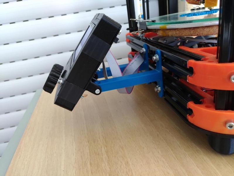 LCD 12864 Longer Arms with seat for m3 nut for 2020