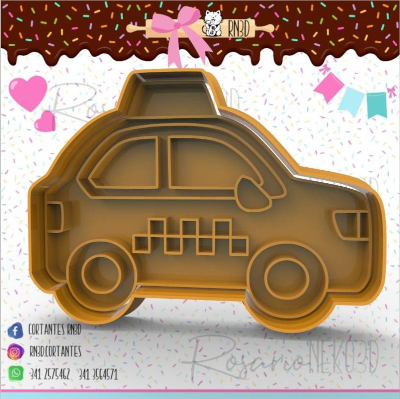 TAXI cookie cutter - cab cookie cutter