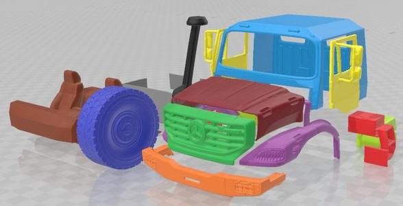 Mercedes Benz Zetros 2733 Printable Cabin Truck