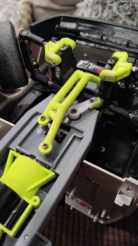 WPL D12 Tubeframe Stiffener and Steering Rack hold down