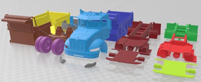 Peterbilt 340 Dump Truck 2009 Printable