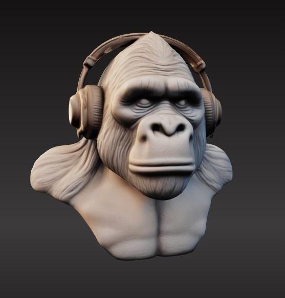 Gorilla bust