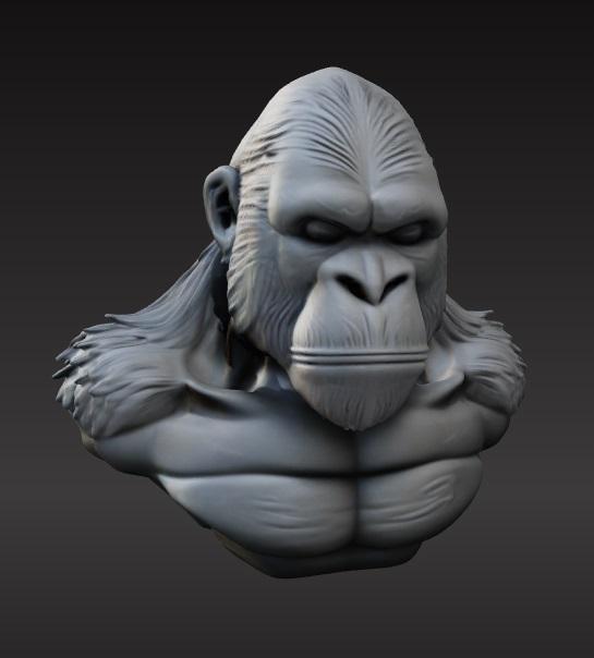 Gorilla bust