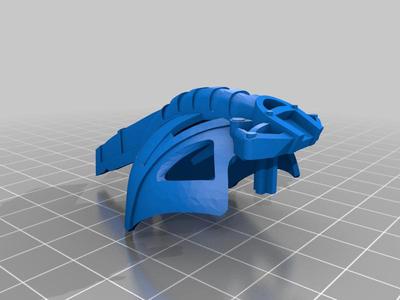 Kanohi Rode (Great Mask of Truth) by HahliNuva with axle