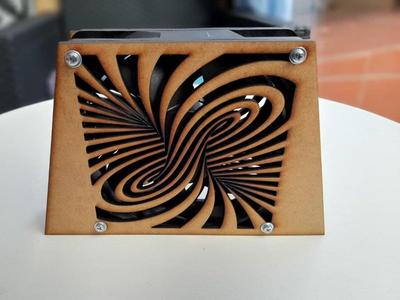 Laser cut Twirl Solder Fume Extractor