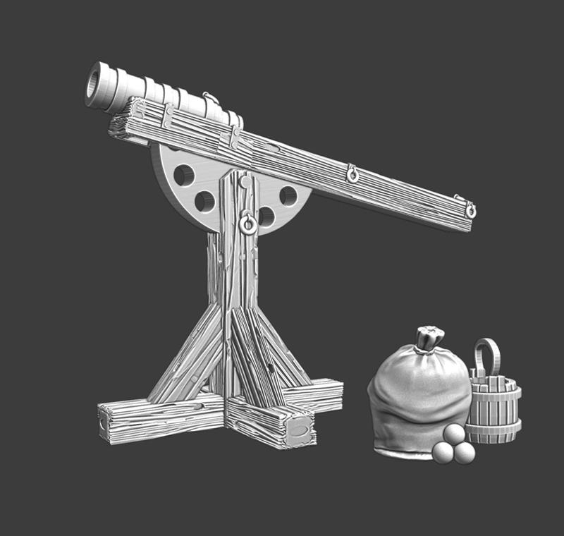 Small mounted canon - Medieval