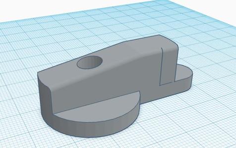 Simple rotating door lock