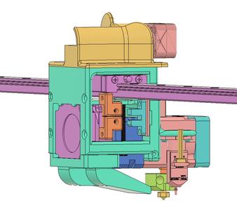 BIQU H2 mount straight
