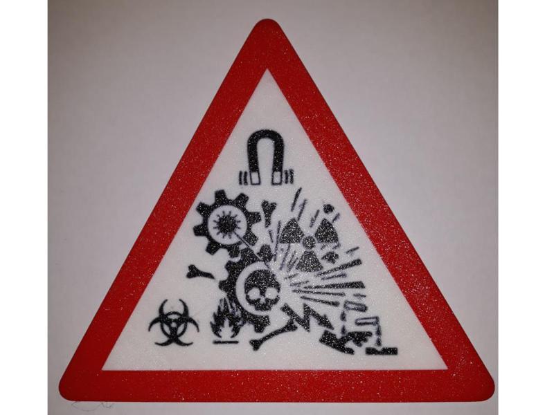 Multi-hazard warning sign panel