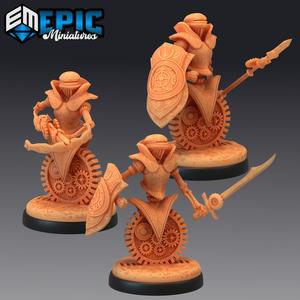 Gear Town Knight Set / Construct Warrior / Mechanical Guard