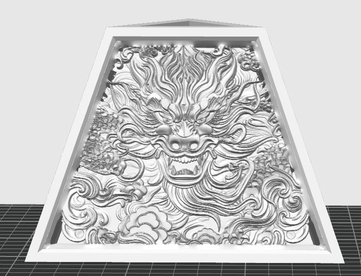 Dragon's Glow: Illuminating the Shadows with Translucent Majesty