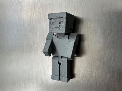 Fridge Magnet - Minecraft Mini Steve Adjustable