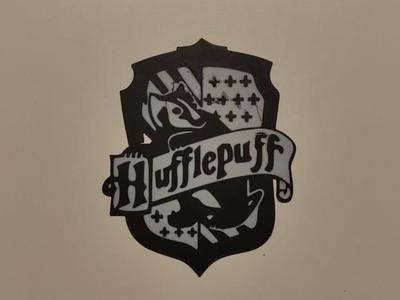 harry potter hufflepuff wall art