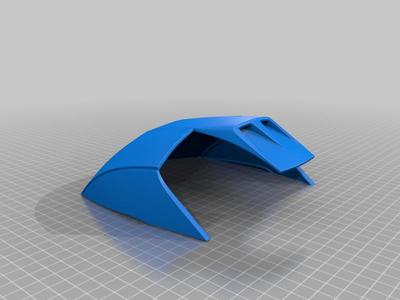Top of barracuda helmet 