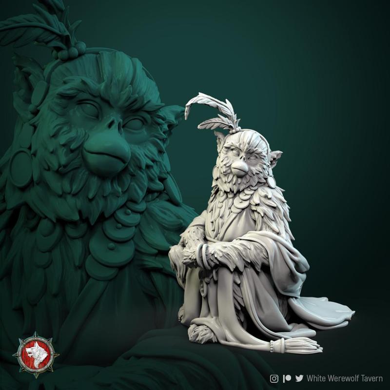 Monkey Concubine 32mm and 75mm pre-supported