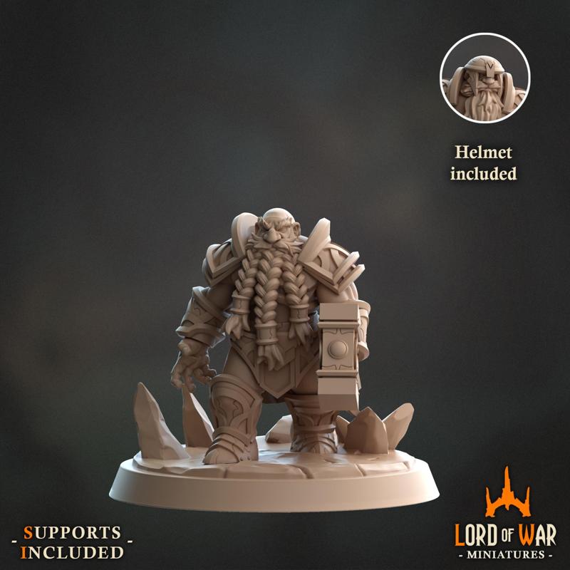 Frost Dwarf Warrior 4 Modular (Presupported)