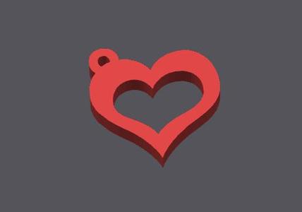 Heart keychain Valentine