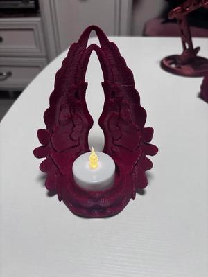 Valentine day themed led tealight holder   