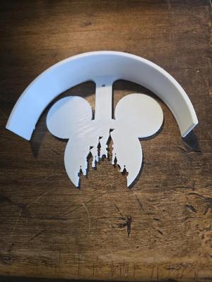 Disney ears Wall mount with added nail hole   