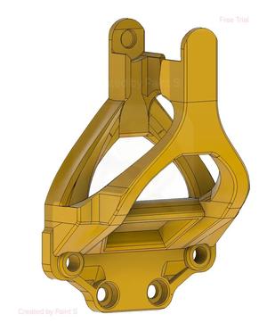 Front of gantry routing of cable for SilencedFrost front rail hanger   