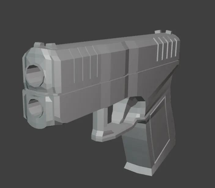 Low Poly Pistol   
