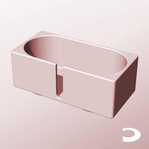 CX68-55-SB Slotted Modular Stacking Storage Boxes | Printable Objects - Infinite Containers | stl file for 3d printing