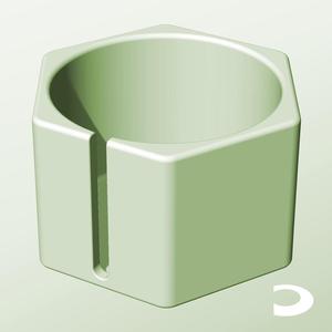 CH128-95-S Slotted Modular Stacking Storage Boxes Bins | Printable Objects - Infinite Containers | stl file for 3d printing