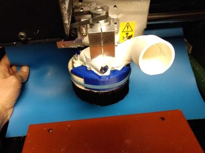 Dust extraction attachment for Roland MDX-40A and Festool CT mini vacuum