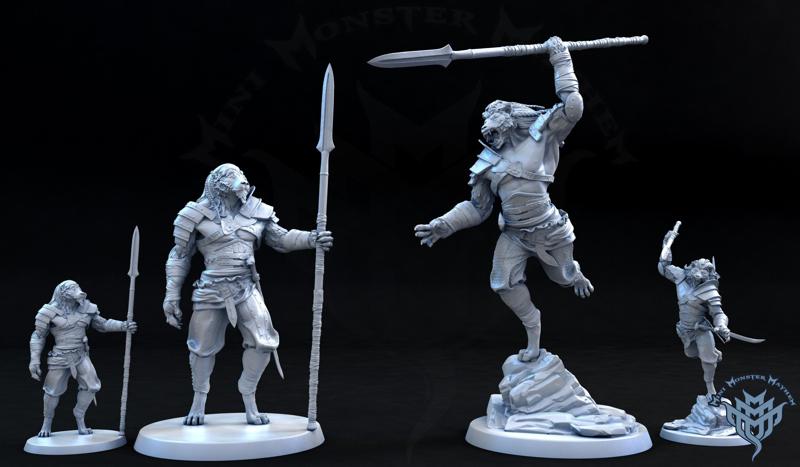 Lion Warriors (70-100mm scale)
