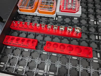 ICON 3/8" SAE Socket Set Gridfinity Holder
