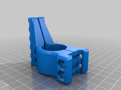 Slim profile scope with rail