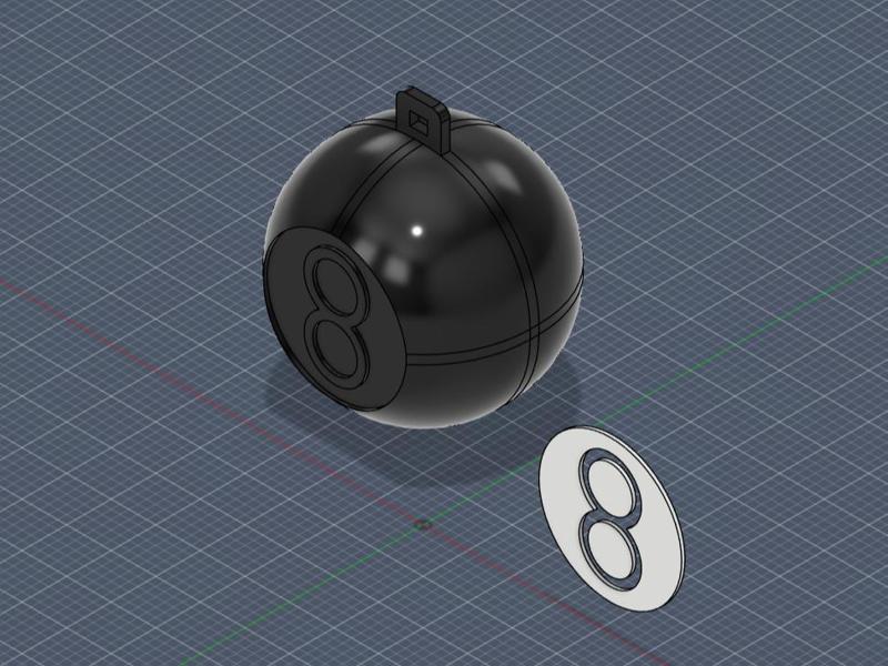 Eight Ball keychain