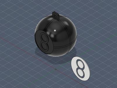 Eight Ball keychain