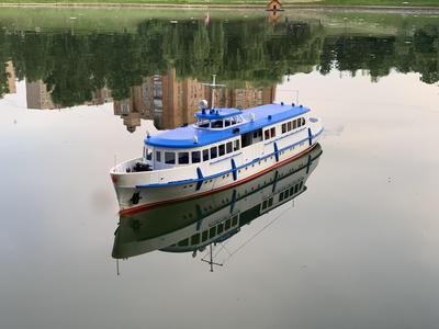MO type USSR passenger motor ship. RC model 1/35