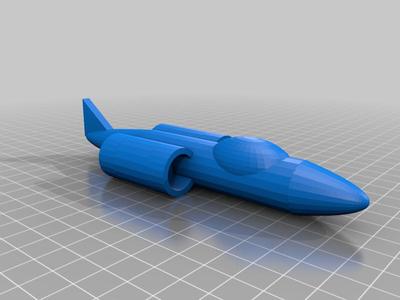 Low poly space ship 