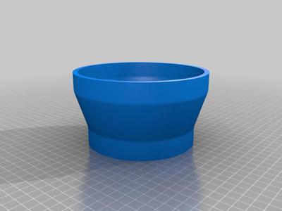 Mezaxial ventilator adaptor for 120 mm hose