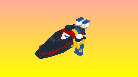 NotLego Lego Boat Model 6537