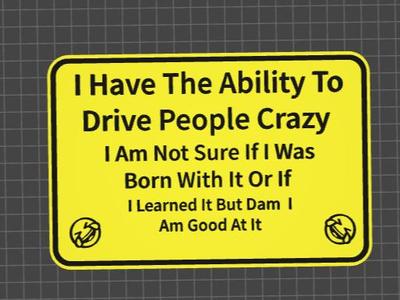 funny sign crazy